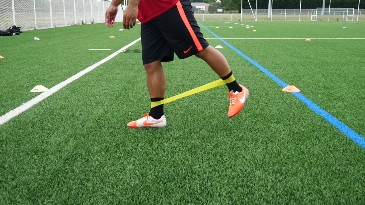Exercices d’élastiband pour foot