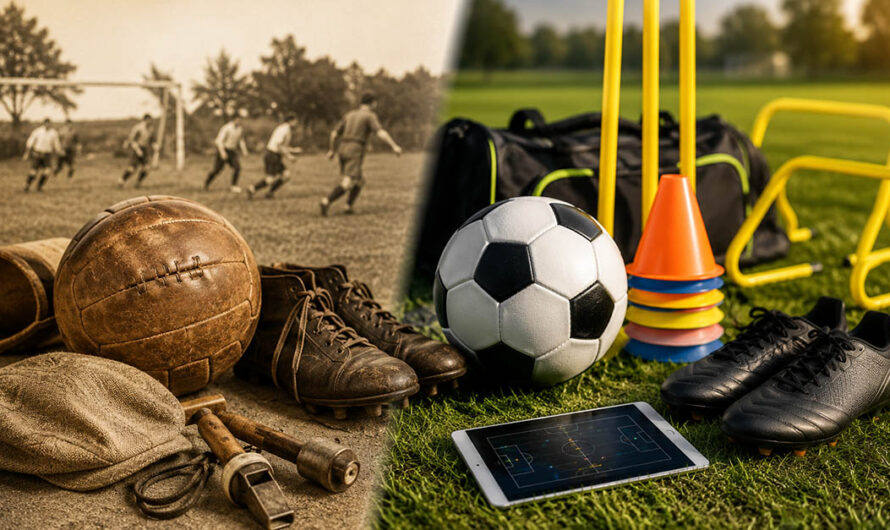L’histoire du football et de son matériel d’entraînement