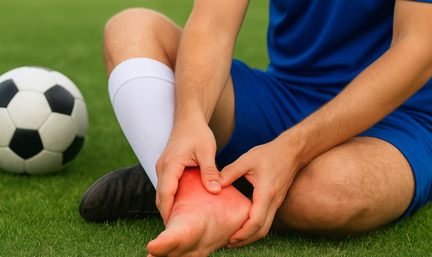 Comment soigner une entorse à la cheville au football ?